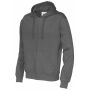 Cottover Gots Full Zip Hood Man charcoal XS