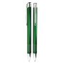 Aluminium balpen Amiens Groen - Blauwe inkt