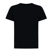 Iqoniq Koli kids lichtgewicht gerecycled katoen t-shirt, zwart (56)