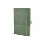 Notitieboek Thermo-leder A5 - Donker bruin / Groen Notitieboek Thermo-leder A5 - Donker bruin / Groen