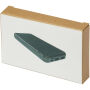 Loop powerbank van 10.000 mAh van gerecycled plastic - Zwart