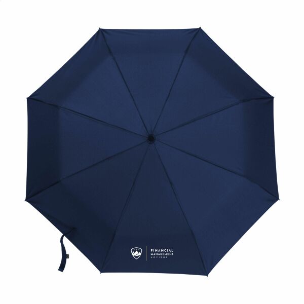Carabiner RCS RPET parapluie pliable 21 inch - bleu Carabiner RCS RPET parapluie pliable 21 inch - bleu
