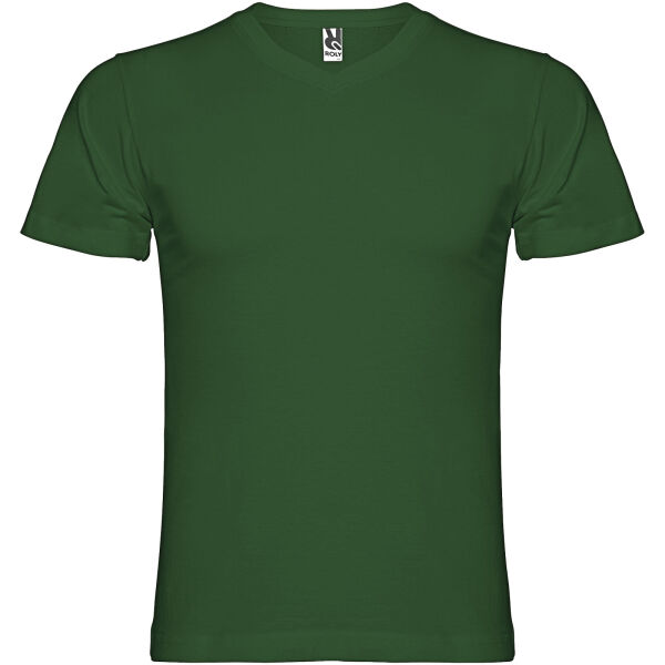 Samoyedo herenshirt met V-hals en korte mouwen