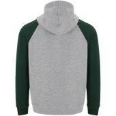 Badet tweekleurige kinderhoodie - Gemêleerd grijs/Flessengroen - 11/12