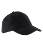 Orlando - 6 panel cap Black / Royal Blue One Size Orlando - 6 panel cap Black / Royal Blue One Size