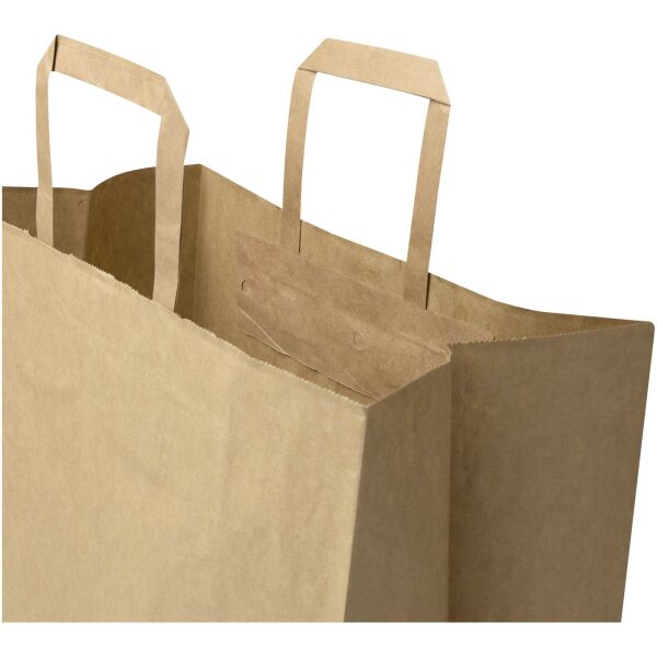 Kraft papieren tas 80–90 g/m² met platte handvatten – 32 x 17 x 39 cm - Kraftbruin Kraft papieren tas 80–90 g/m² met platte handvatten – 32 x 17 x 39 cm - Kraftbruin