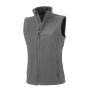 Gerecycleerde dames softshell-bodywarmer grey XXL