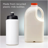Baseline gerecyclede sportfles van 500 ml - Wit/Zwart Baseline gerecyclede sportfles van 500 ml - Wit/Zwart