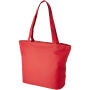 Panama polyester draagtas met rits 20L - Rood