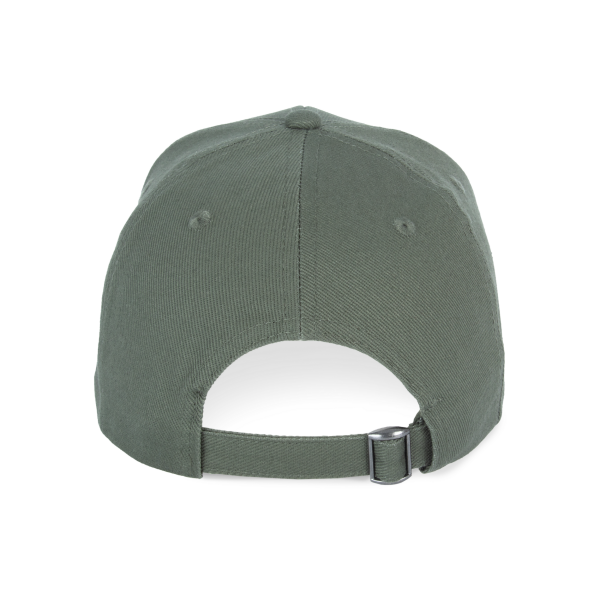 Ecologische uniseks pet met 6 panelen Organic Khaki One Size Ecologische uniseks pet met 6 panelen Organic Khaki One Size