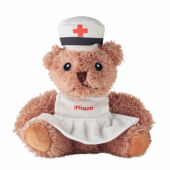 NURSE - Pluche teddybeer verpleegster - Wit