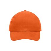 6 Panel Cap Heavy Cotton orange