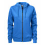 Printer Overhead Lady full zip hoody Oceanblue 3XL