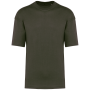 Oversized T-shirt korte mouwen uniseks Khaki 3XL