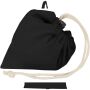Madras Blend 140 g/m² GRS-gecertificeerde, gerecyclede, opvouwbare katoenen draagtas, 7 liter - Zwart Madras Blend 140 g/m² GRS-gecertificeerde, gerecyclede, opvouwbare katoenen draagtas, 7 liter - Zwart