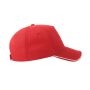 RECY FIVE PIPING, RED/WHITE, One size, ATLANTIS HEADWEAR