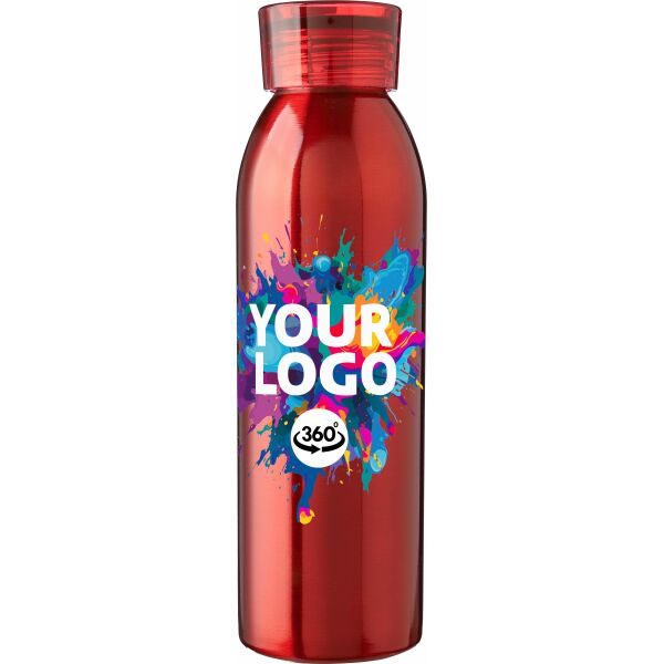 Gerecycled roestvrijstalen drinkfles 650 ml Cindy zwart Gerecycled roestvrijstalen drinkfles 650 ml Cindy zwart