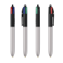 BIC® 4 Colours Glacé with Lanyard 4 Colours Glacé BP LP Silver_UP black_RI black