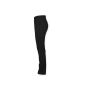 MENS STRETCH CHINO TROUSERS, BLACK, XXL, FRONT ROW