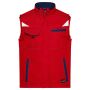 Workwear Softshell Vest - COLOR - red/navy S