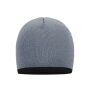 Beanie with Contrasting Border light-grey/black Beanie with Contrasting Border light-grey/black