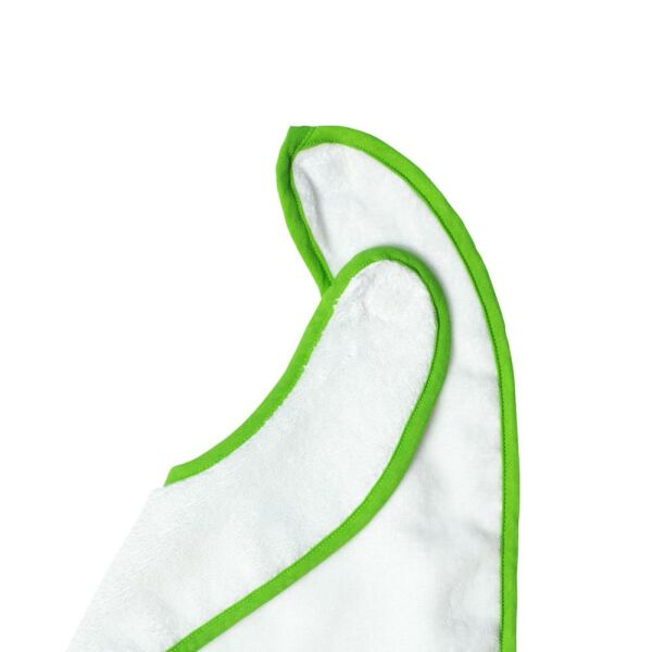 Baby bibs, 26 x 37 cm, White/Pink, 450 gr/m² Baby bibs, 26 x 37 cm, White/Pink, 450 gr/m²