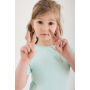 IQONIQ Koli kids lichtgewicht gerecycled katoen t-shirt, crushed mint (1112)