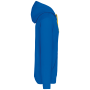 Sweater met contrasterende capuchon Light Royal Blue / Yellow XXL