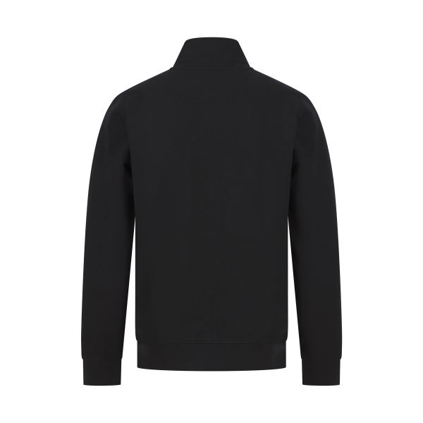 Unisex-Sweatshirt mit Reißverschlusskragen Black XS Unisex-Sweatshirt mit Reißverschlusskragen Black XS