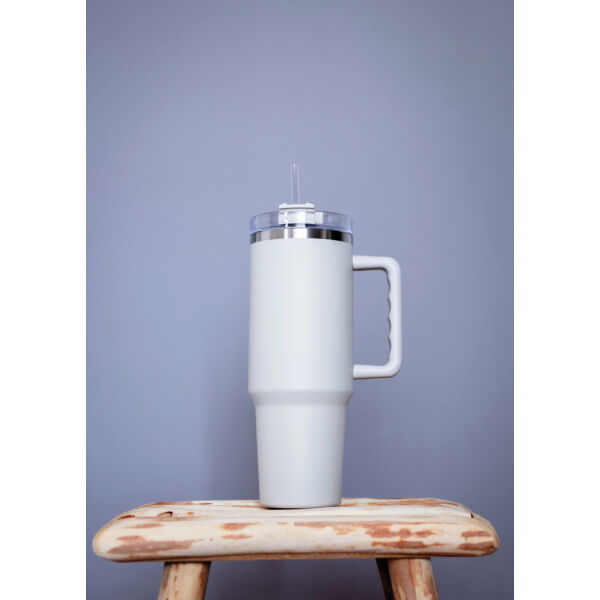 Peakflow RCS recycled staal beker 1200ML, wit Peakflow RCS recycled staal beker 1200ML, wit