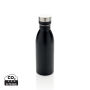 RCS gerecycled roestvrijstalen luxe waterfles, zwart