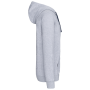 Herensweater met rits en capuchon in contrasterende kleur Oxford Grey / Navy XS
