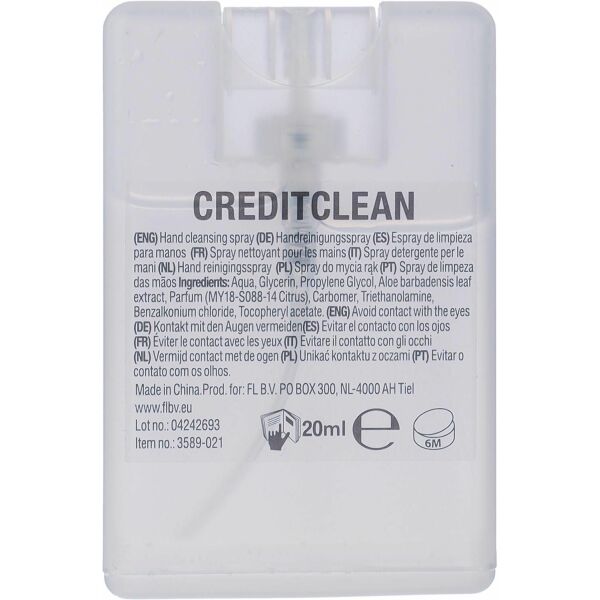 Hand reinigingsspray Creditclean neutraal Hand reinigingsspray Creditclean neutraal