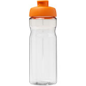 H2O Active® Base Tritan™ 650 ml sportfles met klapdeksel - Transparant helder/Oranje