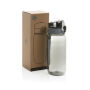 Yide RCS Gerecyclede PET lekvrije afsluitbare fles 600ml, zwart