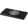 Juice type-C draadloze powerbank van 4000 mAh van gerecycled aluminium - Zwart