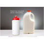 Baseline gerecyclede sportfles van 500 ml - Wit/Rood