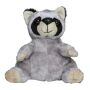 Plush raccoon Kuddel - gray