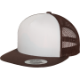 Klassieke truckerpet Brown / White / Brown One Size