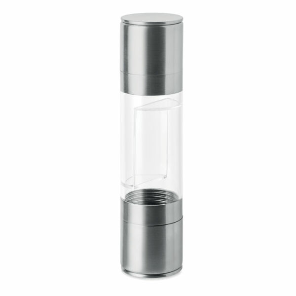 MOLIN - 2-in-1 zout- en pepermolen - Zilver MOLIN - 2-in-1 zout- en pepermolen - Zilver