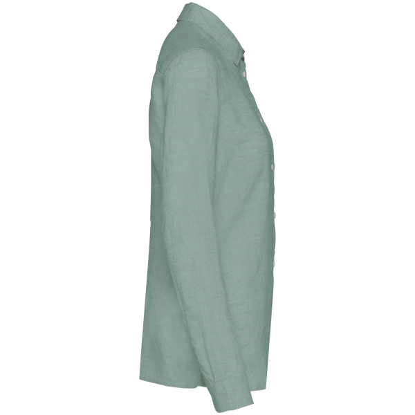 Linnen damesblouse Jade Green XXL Linnen damesblouse Jade Green XXL