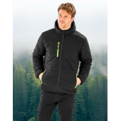 Black Compass Padded Winter Jacket - Black/Royal - 3XL