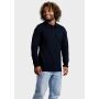 L&S Polo Basic Cot/Elast LS for him Black-S