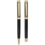 Legato set met balpen en rollerbalpen (blauwe inkt) - Goud