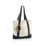 SHOP LOCAL AWARE™ recycled cotton 350gsm Tote bag, donkerblauw SHOP LOCAL AWARE™ recycled cotton 350gsm Tote bag, donkerblauw