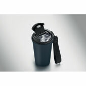 NAKANO - Gerecycled stalen beker 400ml - Marineblauw