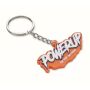 Gepersonaliseerde NFC-sleutelhanger van PVC-rubber met een enkelzijdig logo-ontwerp