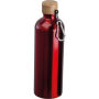 Drinkfles van rvs met karabijnhaak, 750 ml