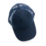 Impact AWARE™ 5 panel recycled katoenen truckercap, donkerblauw