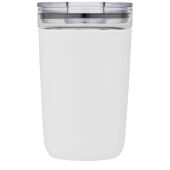 Bello 420 ml glazen beker met buitenwand van gerecycled plastic - Wit